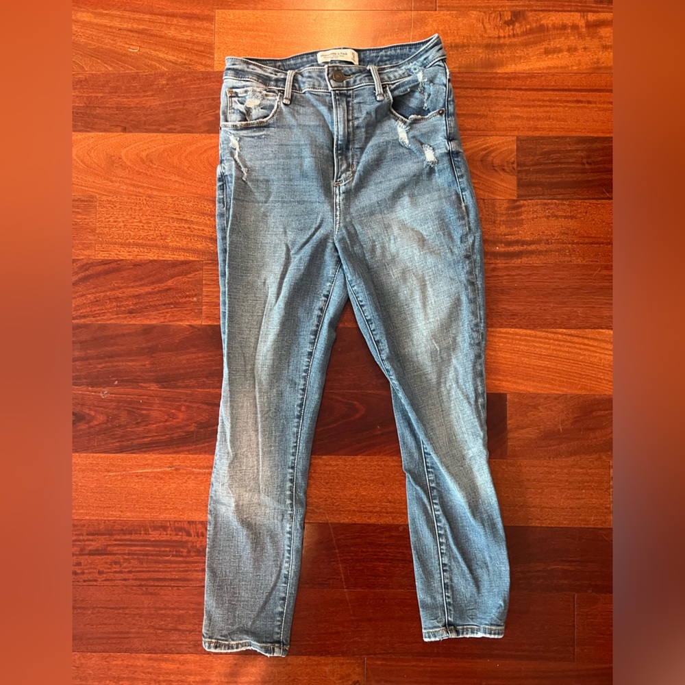 Abercrombie denim jeans super skinny ankle curve love size 27 high rise
